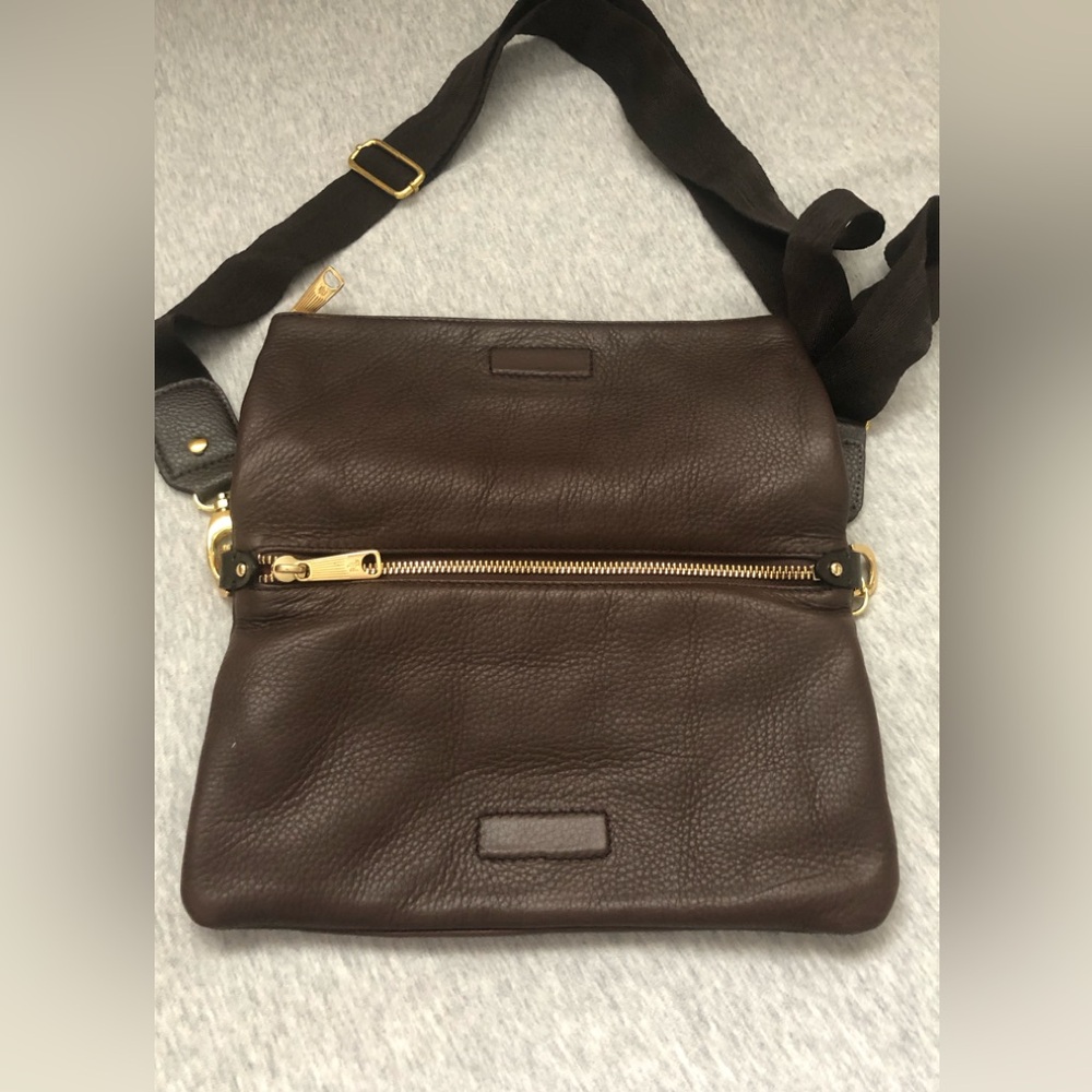 Lauren Ralph Lauren Leather Ralph Mini Crossbody Bag Brown - Picture 7 of 14
